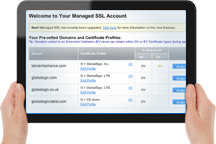 iPad with Managed SSL Account